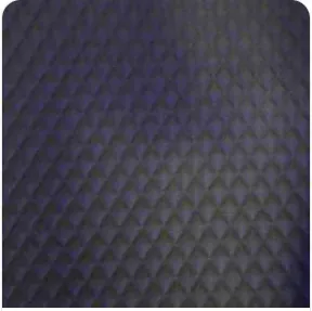 Dark Gray quilted leather interior lining swatch